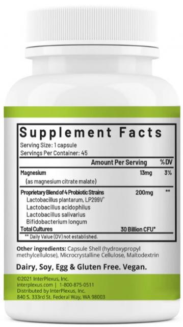 Image of Fortefy 45 caps supplement facts